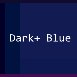 Dark+ Blue Theme